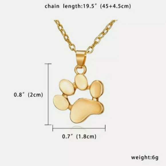 Puppy/Kitty Paw Necklace - Picture 2 of 3